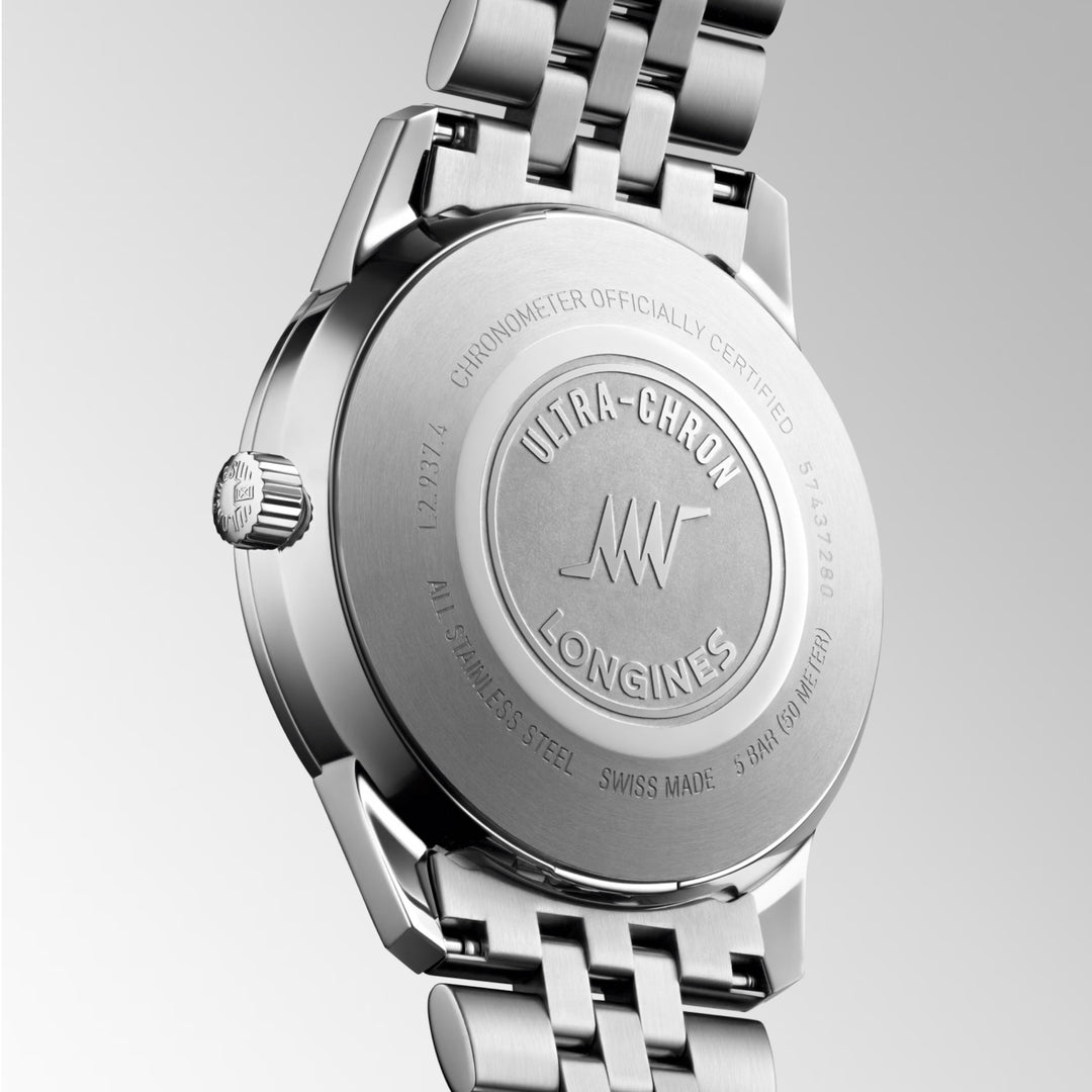 Longines ur Ultra-Chron Classic 37mm sølv automatisk stål L2.537.4.72.6