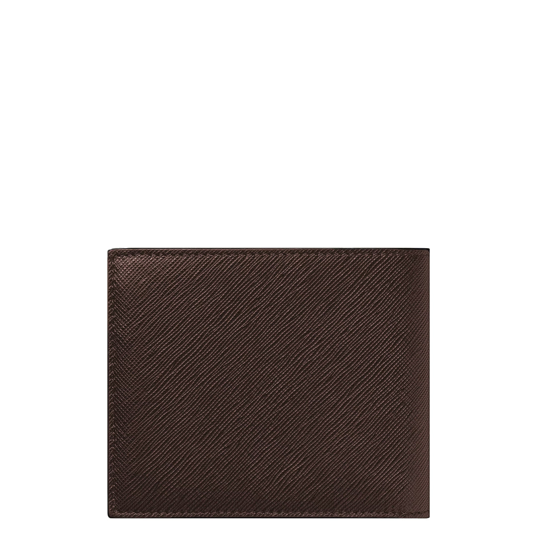 Montblanc 8 pocket plånbok i Sartorial läder ebenholts färg 223023