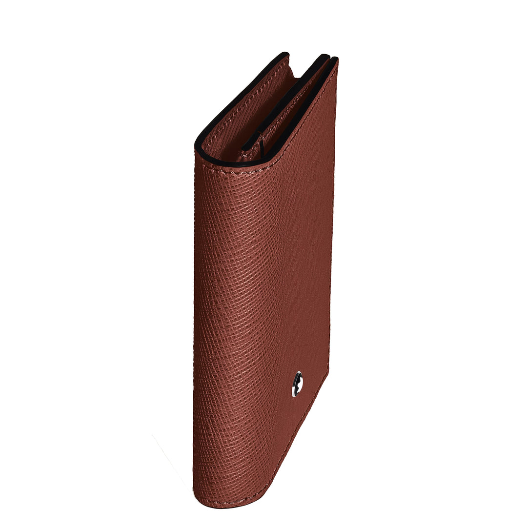 Montblanc kortholder 4 lommer Sartorial læder rød eg 223045