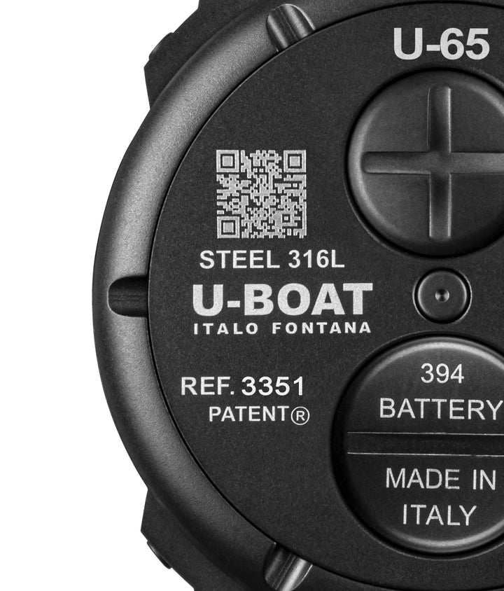 U-BOAT ur U-65 Grøn 44mm grøn kvartsstål sort PVD finish 3351