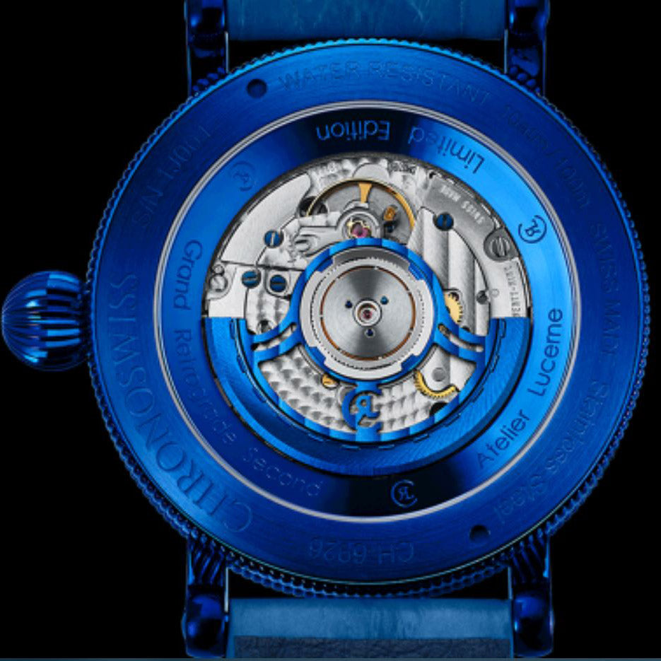 Chronoswiss Open Gear Resec Electric Blue Limited Edition 50pezzi 44mm Blå automatisk finish Finish Blue CH-6926-BLSI