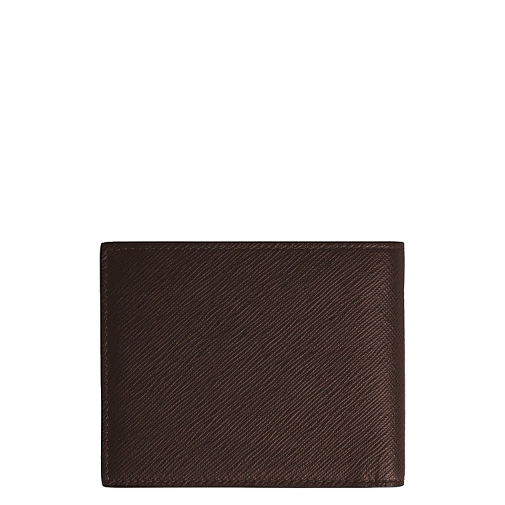 Montblanc 6cc-Geldbörse aus ebenholzfarbenem Sartorial-Leder 222995