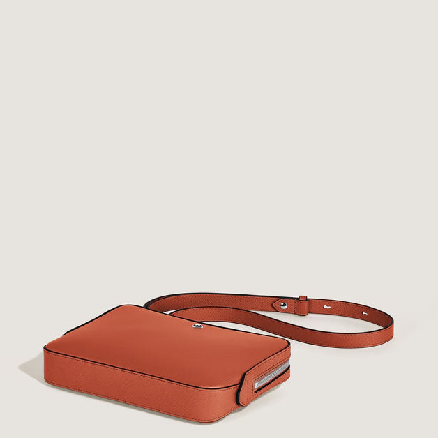 Montblanc liten mandarin Sartorial axelväska i läder 221576