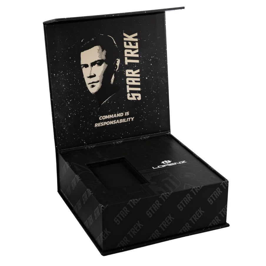 Lorenz STAR TREK Command-klocka 40x36 mm grönt kvartsstål guld PVD-finish 030287KK
