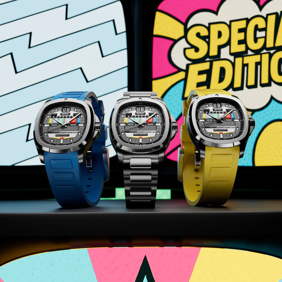 Mido Uhr Multifort TV Big Date S01E02 40 mm Automatik grauer Stahl anthrazit PVD-Finish M049.526.33.081.01