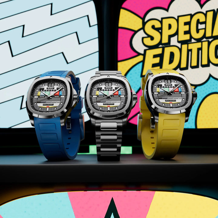 Mido Uhr Multifort TV Big Date S01E02 40 mm Automatik grauer Stahl anthrazit PVD-Finish M049.526.33.081.01