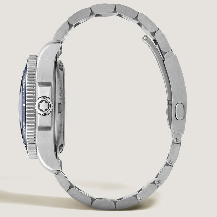 Montblanc ur Iced Sea 0 Oxygen Deep 4810 43mm blå automatisk titanium 135634