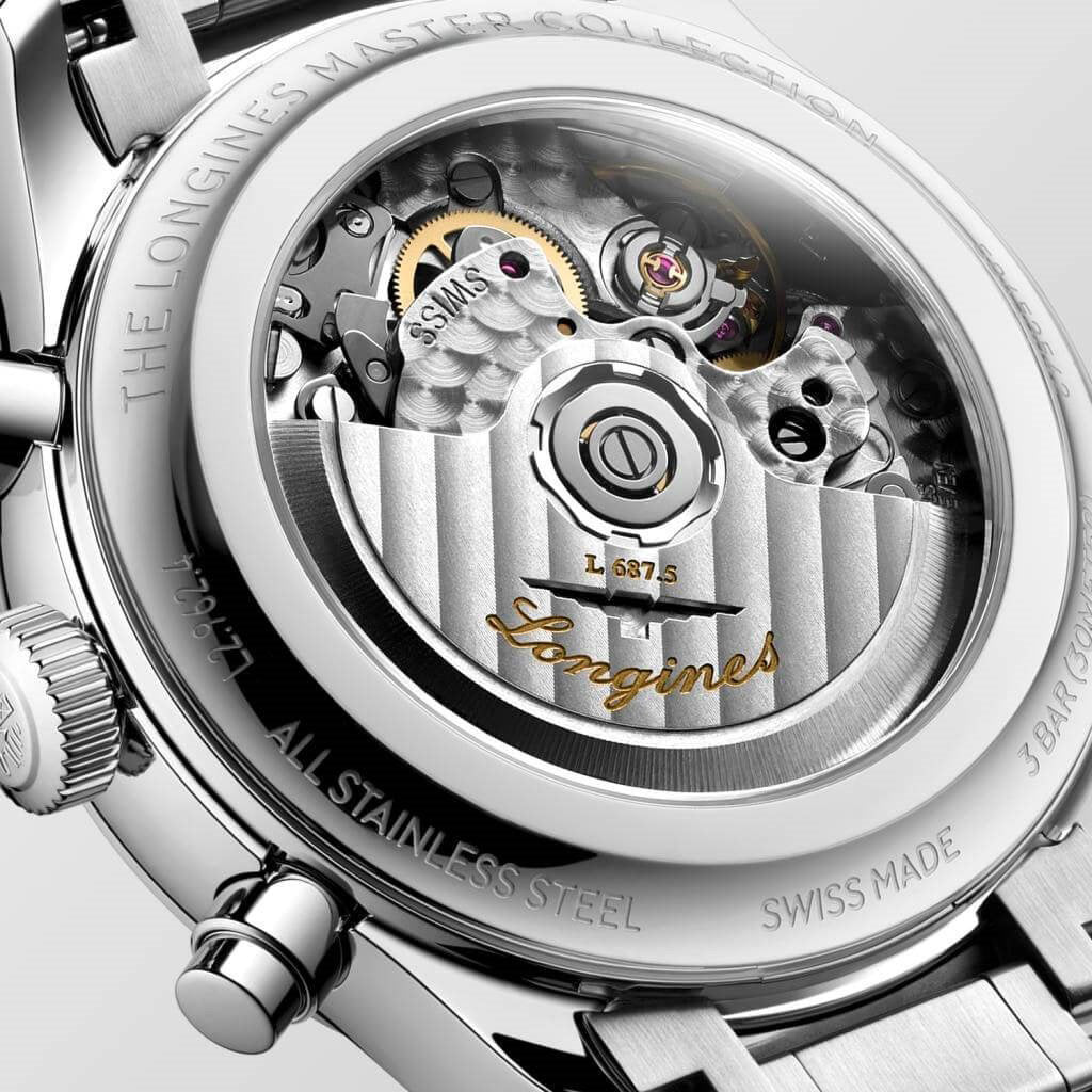 Longines ur Master Collection Chrono Moonphase 41mm sølv automatisk stål L2.962.4.73.6