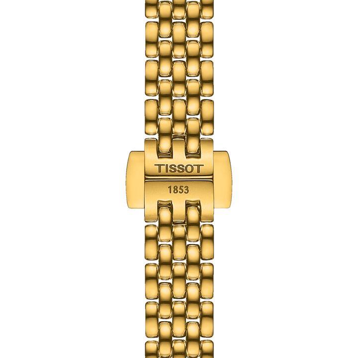 Tissot Watch Lovely Round 19,5 mm Champagne Diamond Quartz Steel Finish PVD Gold Gold T140,009.63.026.00