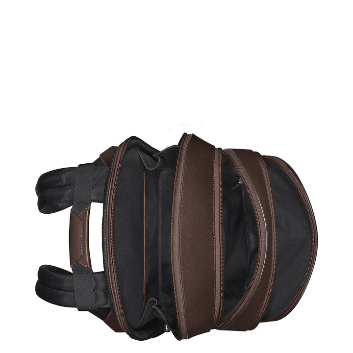 Montblanc medium rygsæk 3 rum Sartorial læder Ibenholt farve 222929