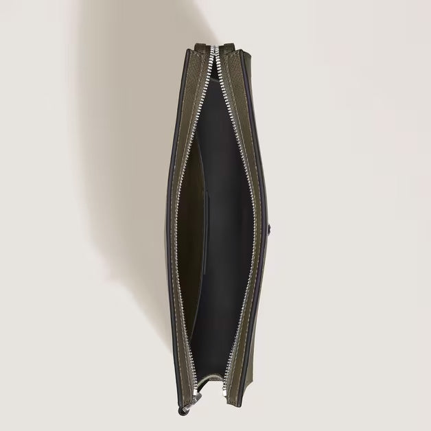 Montblanc Sartorial Kaki læder clutch taske 221566
