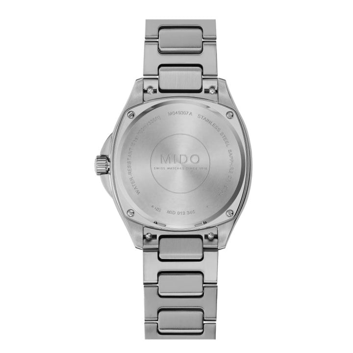Mido-Uhr Multifort TV 35 34x35mm blaues Perlmuttdiamanten Automatikstahl M049.307.11.136.00
