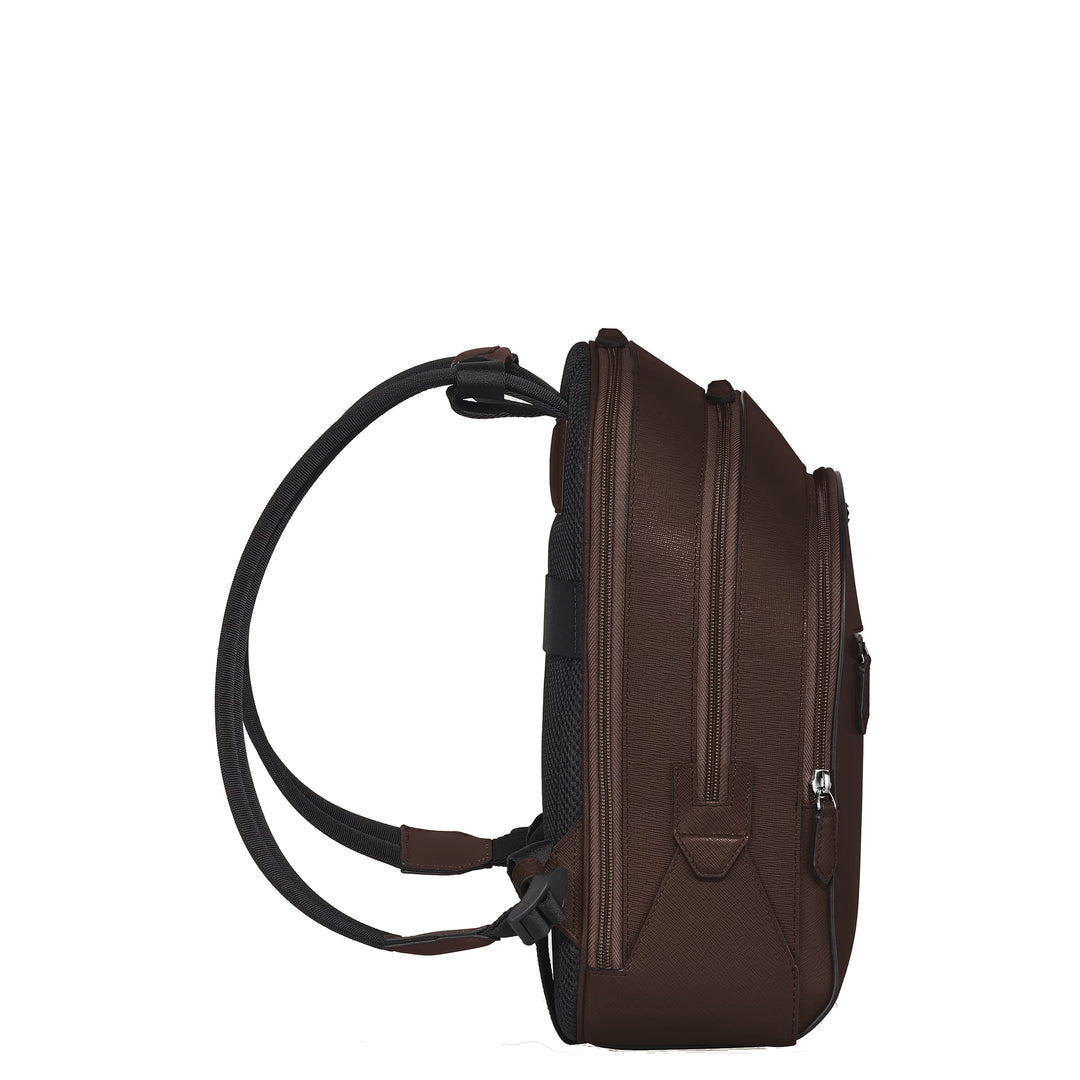 Montblanc medium rygsæk 3 rum Sartorial læder Ibenholt farve 222929
