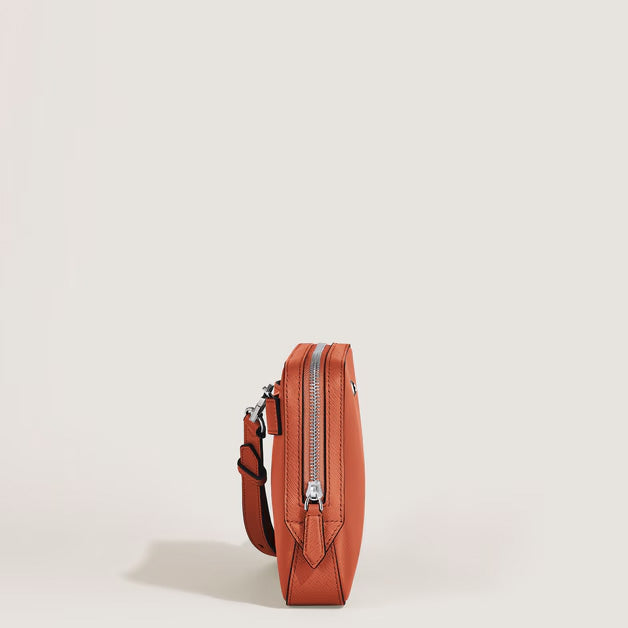 Montblanc liten mandarin Sartorial axelväska i läder 221576