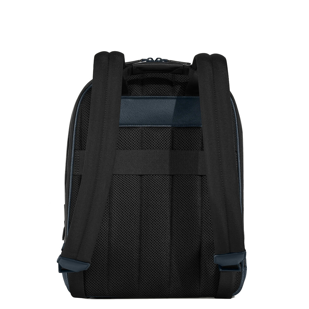 Montblanc medium backpack with 3 compartments Sartorial blue tweed 220335