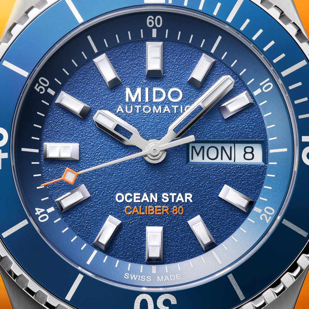 Mido ur Ocean Star 200 41mm blå automatisk stål M026.930.11.041.00