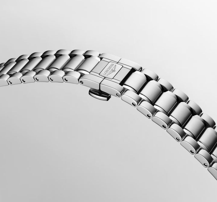 Longines Master Collection klocka 34mm pärlemor diamanter automatisk stål L2.450.4.87.6