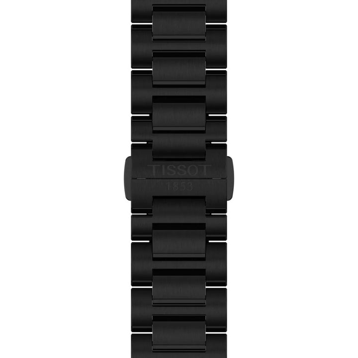Tissot-Uhr PRC 100 Solar 39 mm, schwarzer Quarzstahl, schwarzes PVD-Finish T151.422.33.051.00