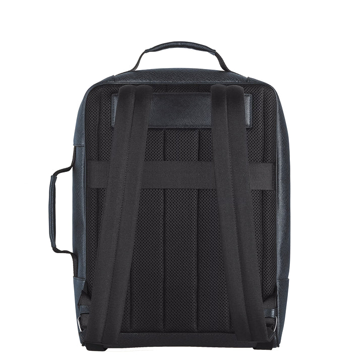 Montblanc rechteckiger Rucksack Companion Tweedblau 222875
