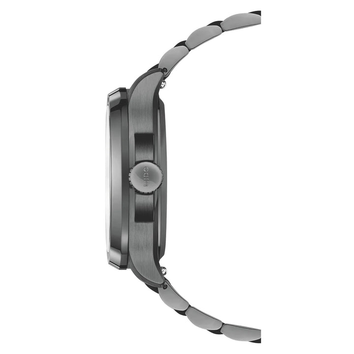 Mido Uhr Multifort TV Big Date S01E02 40 mm Automatik grauer Stahl anthrazit PVD-Finish M049.526.33.081.01