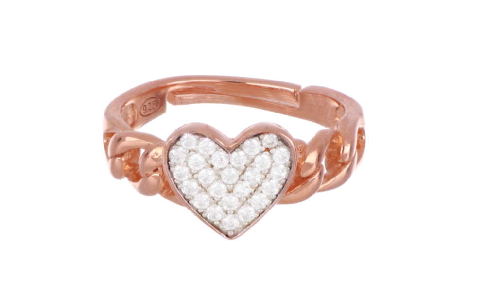 Hearts Milan Ring One Love Montenapoleone Collection Silver 925 PVD Gold Finish 24915922