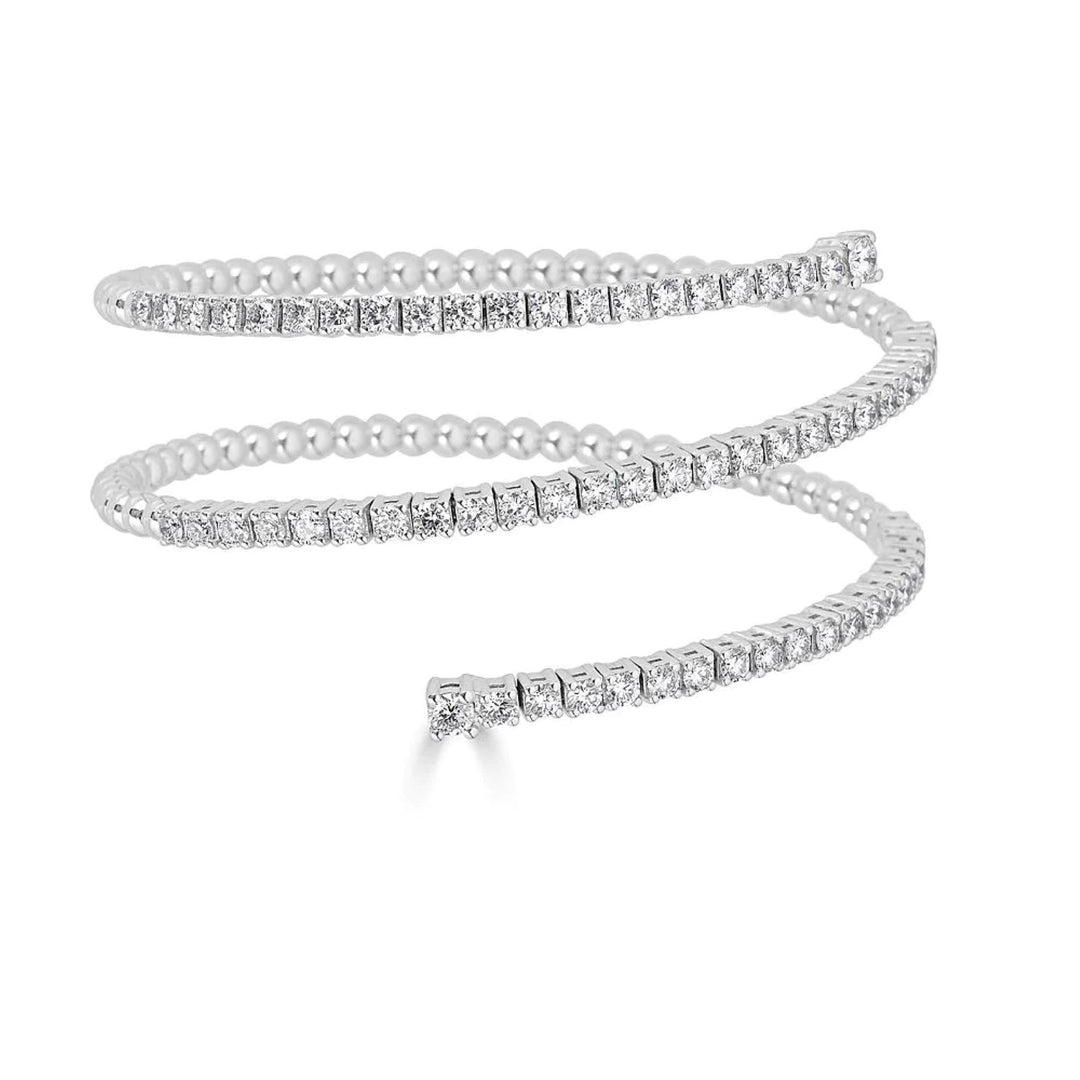 Zydo Bracelet Spiral Wrapping 18 kt white gold diamonds 69293B