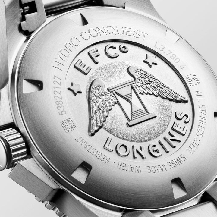 Longines HydroconQuest Watch 39 mm blå automatisk stål L3.780.4.96.6