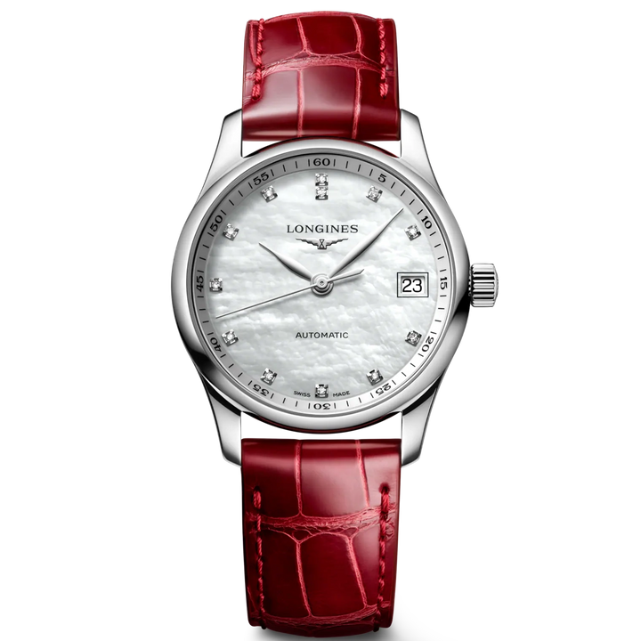 Longines Master Collection 34mm Mor ved Diamanti Automatisk stål L2.357.4.87.2