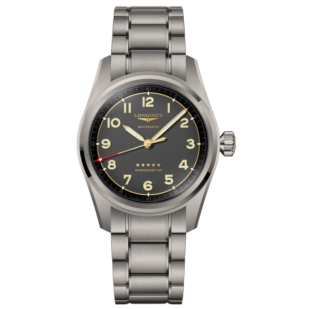 Longines Arbejdship Watch 40mm Automatisk grå titanium L3.810.1.53.6