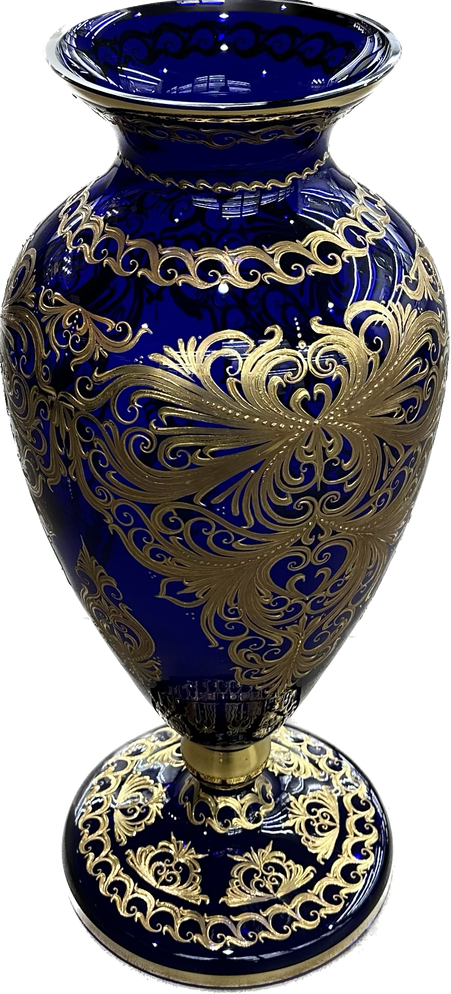 Art Vase Crystal Molato Decoration Gold Zecchino Vaso_oro1