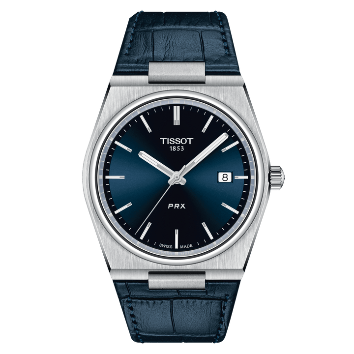 Tissot Watch PRX 39.5mm blå kvarts stål T137.410.16.041.00