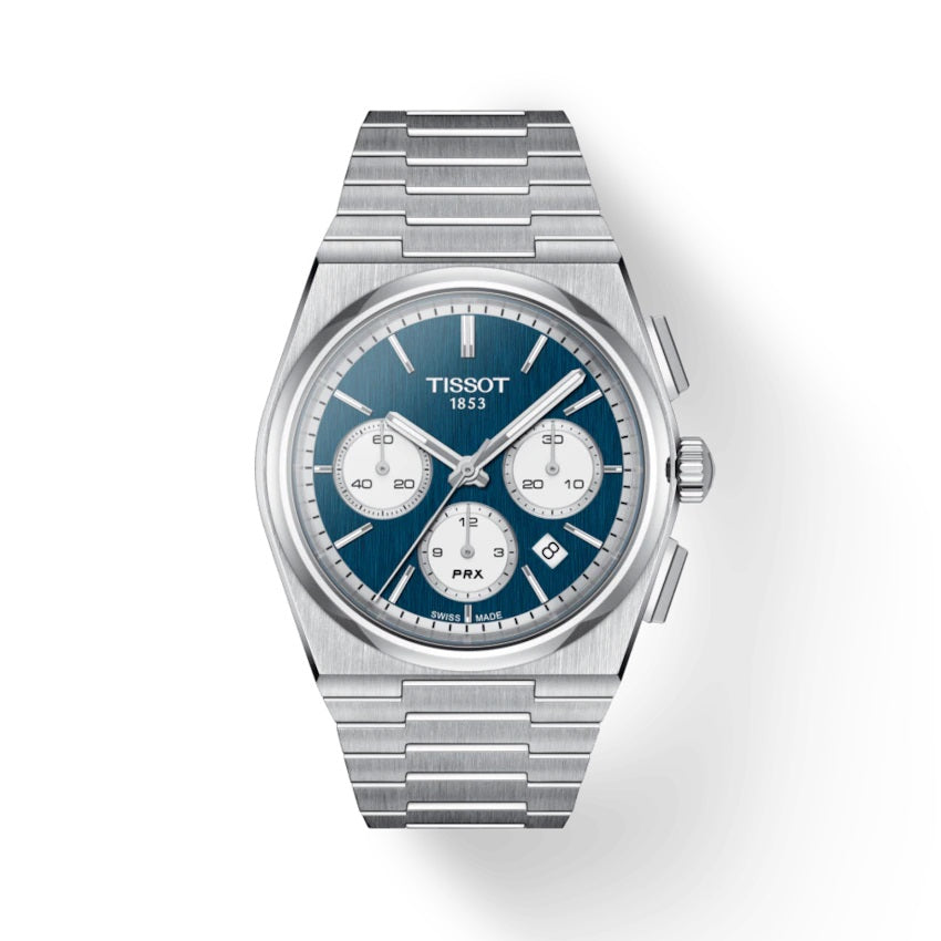 Tissot Clock PRX Automatisk kronograf 42 mm blå automatisk stål T137.427.11.041.00