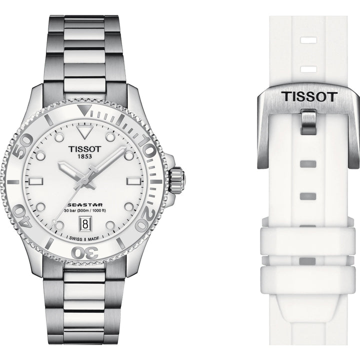 Tissot Seastar 1000 36mm White Quartz Steel T120.210.11.011.00