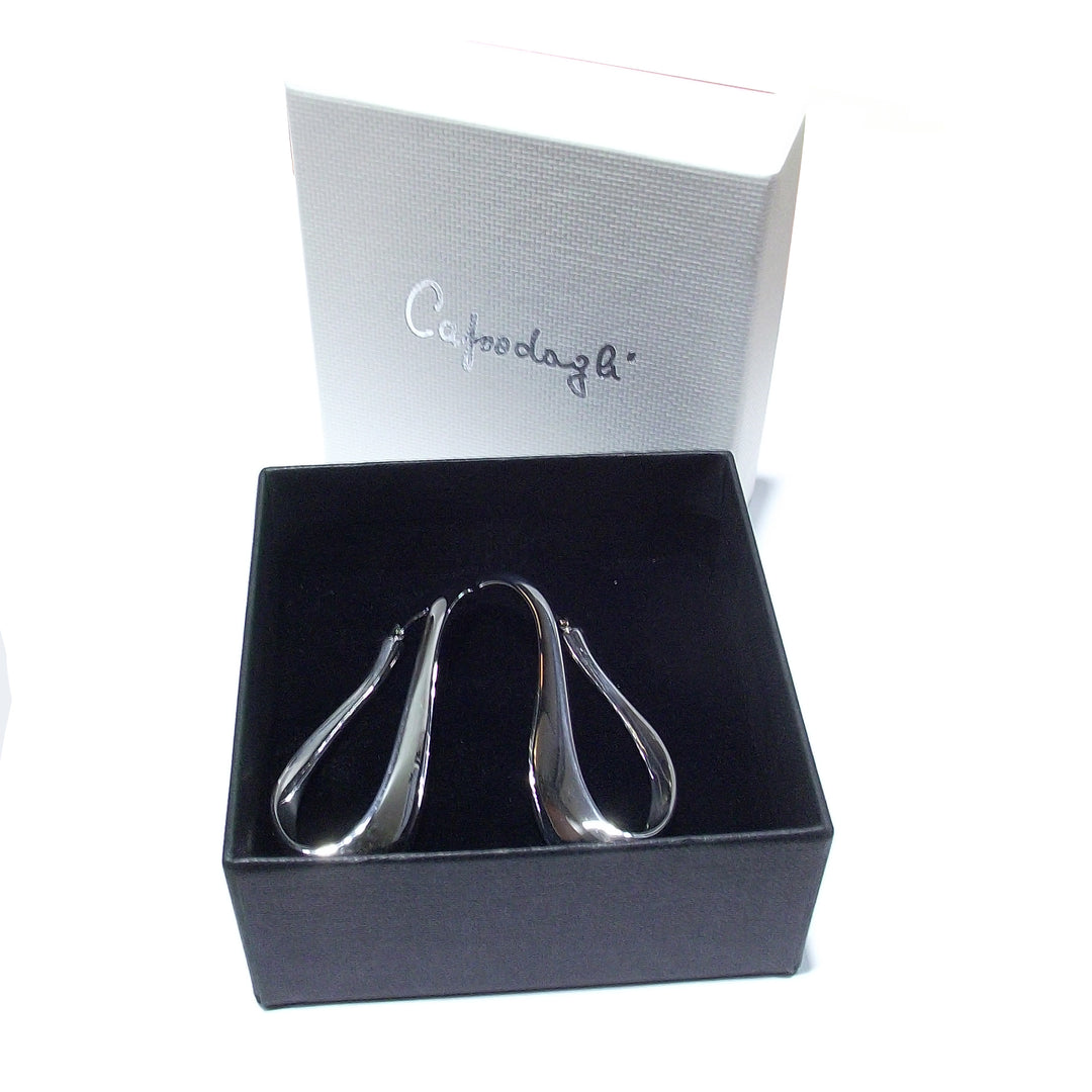 Capodagli øreringe med sølv sølvcirkel 925 cpd-time-arg-0002-bl