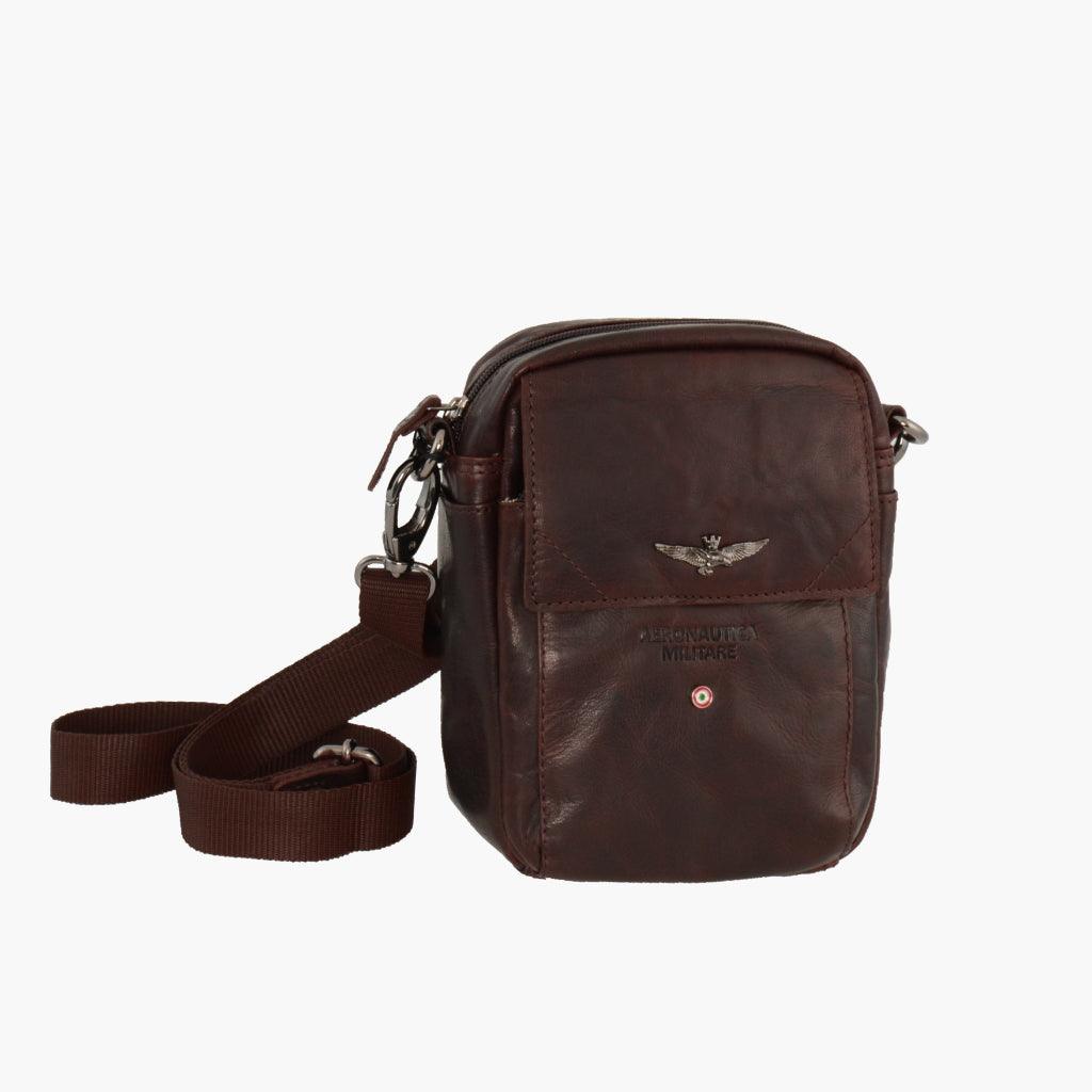 Aeronautica Militare Borsello a tracolla in vera pelle VINTAGE AM307-MO - Capodagli 1937