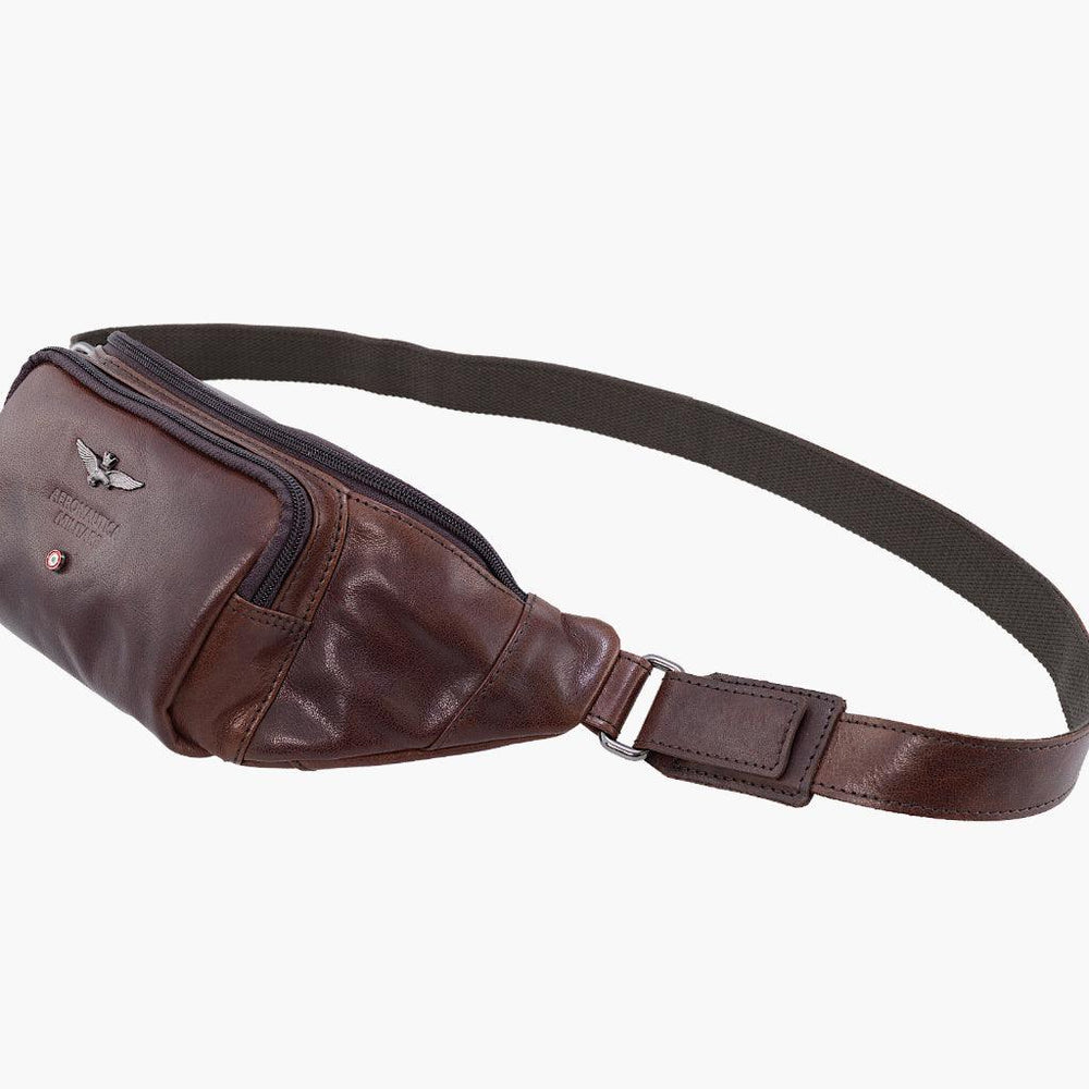 Aeronautica Militare Marsupio in pelle linea Vintage AM351-MO - Capodagli 1937