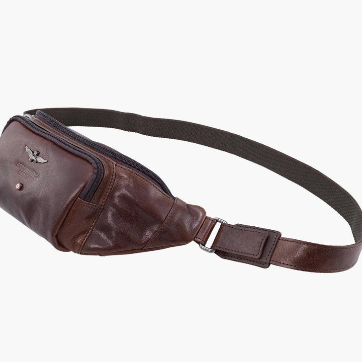 Aeronautica Militare Marsupio in pelle linea Vintage AM351-MO - Capodagli 1937