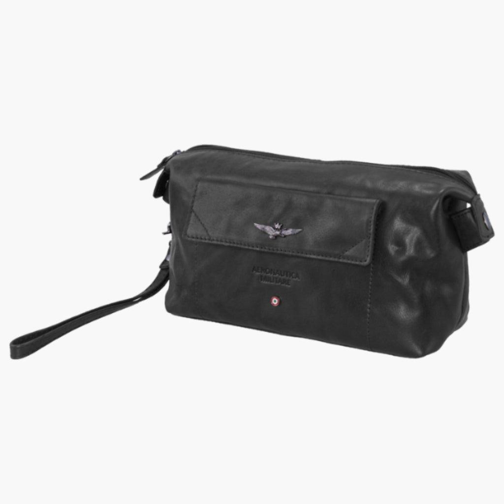 Aeronautica Militare Necessaire Pochette Uomo Vintage in Pelle AM300-NE - Capodagli 1937