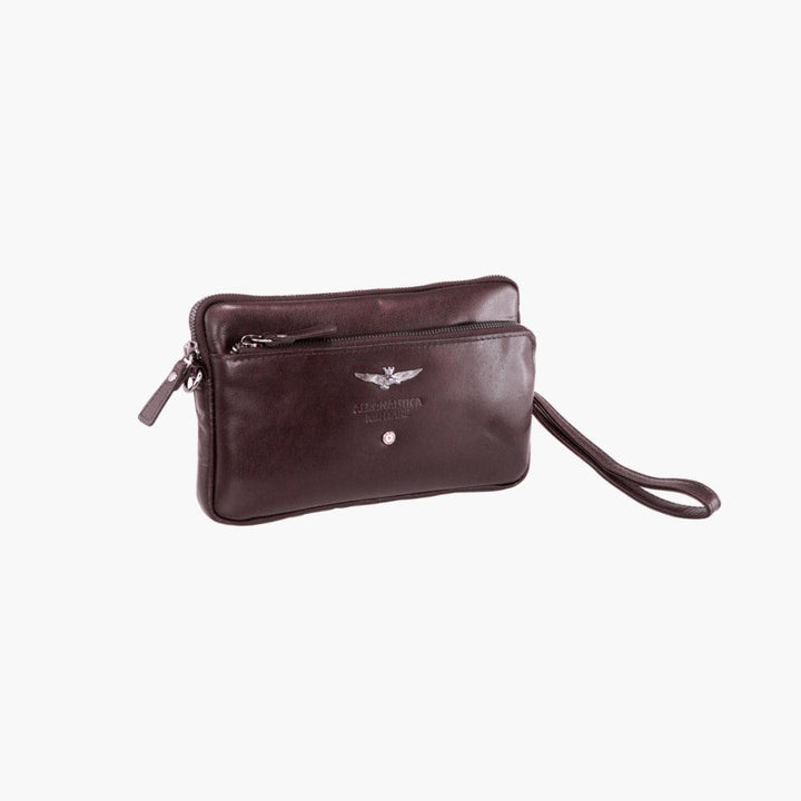 Aeronautica Militare Pochette uomo in pelle linea Vintage AM356-MO - Capodagli 1937