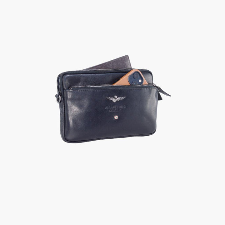 Aeronautica Militare Pochette uomo in pelle linea Vintage AM356-MO - Capodagli 1937
