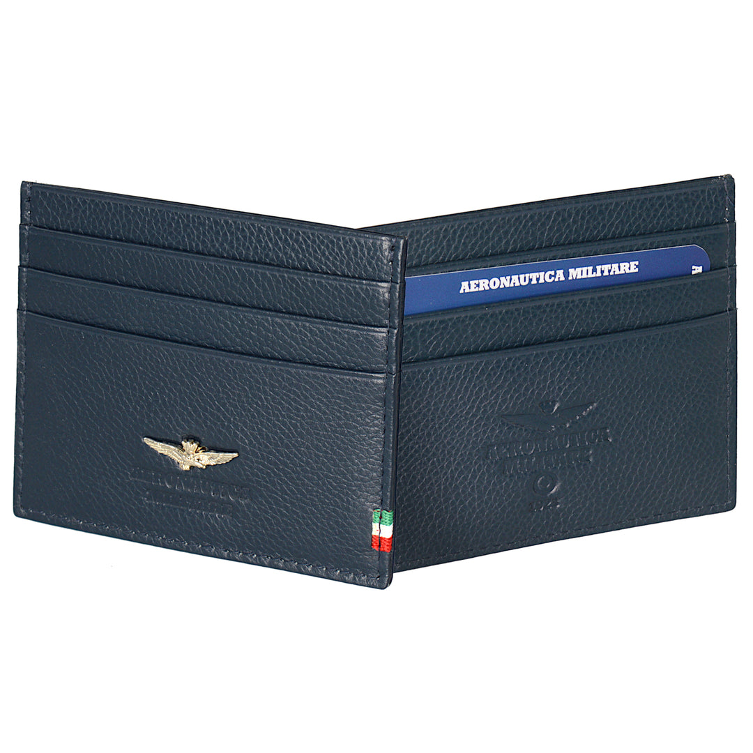 Aeronautica Militare Credit Card Holder Flag Leather AM106-BL