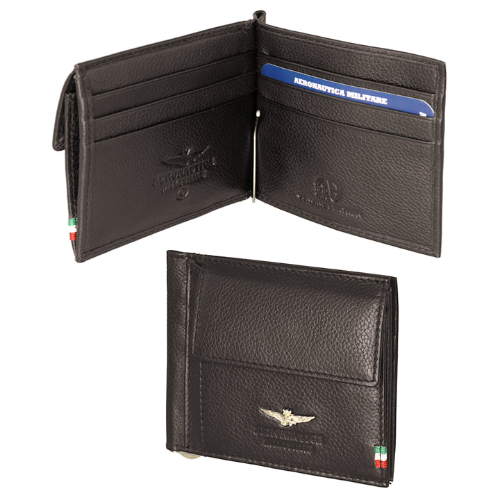 Air Force Military Wallet in Leather Wirness Spring Solldi Flag AM110-mo