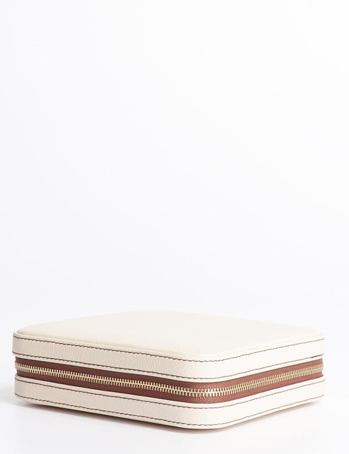 Astuccio portagioie Friedrich23 Ascot con zip Ivory White 26113-1 - Capodagli 1937