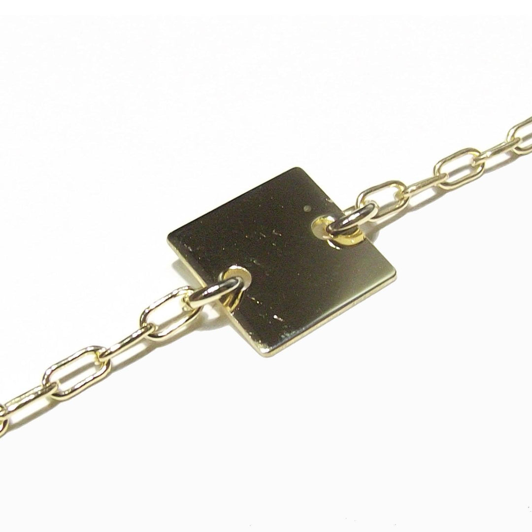 Capodagli collana I-Tag Elementi argento 925 finitura PVD oro giallo CPD-COL-ARG-0001-G - Capodagli 1937