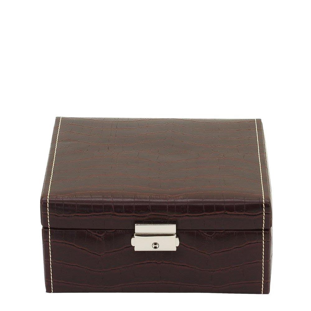 Cofanetto porta orologi Friedrich23 6 posti stampa cocco Testa di moro 20121-3 - Capodagli 1937