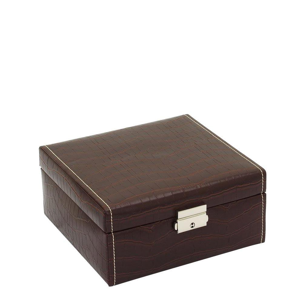 Cofanetto porta orologi Friedrich23 6 posti stampa cocco Testa di moro 20121-3 - Capodagli 1937