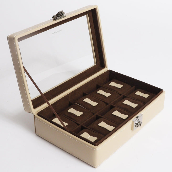 Cofanetto porta orologi Friedrich23 Cordoba 10 posti Beige 26215-8 - Capodagli 1937