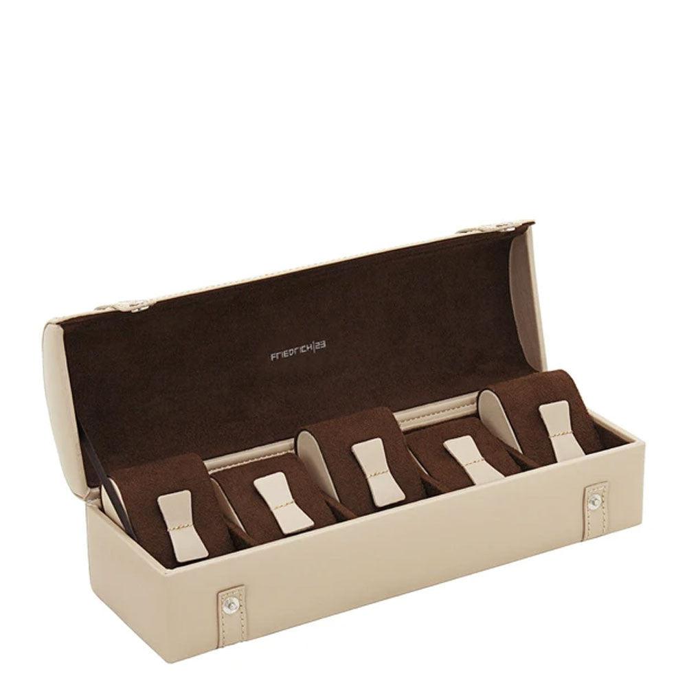 Cofanetto porta orologi Friedrich23 Cordoba 5 posti Beige 26200-8 - Capodagli 1937