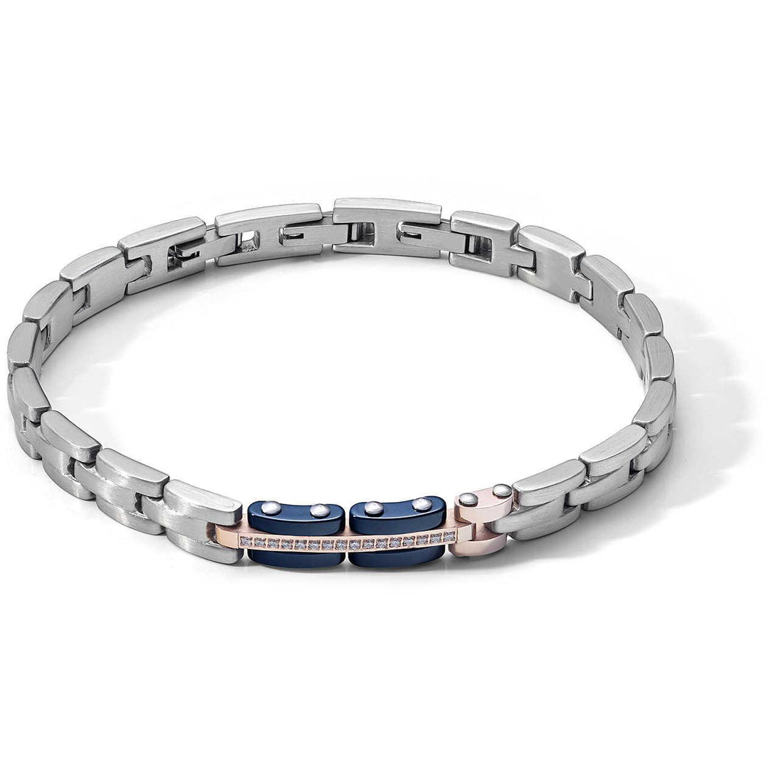 Comete bracciale Suits acciaio e ceramica blu UBR 1041 - Capodagli 1937