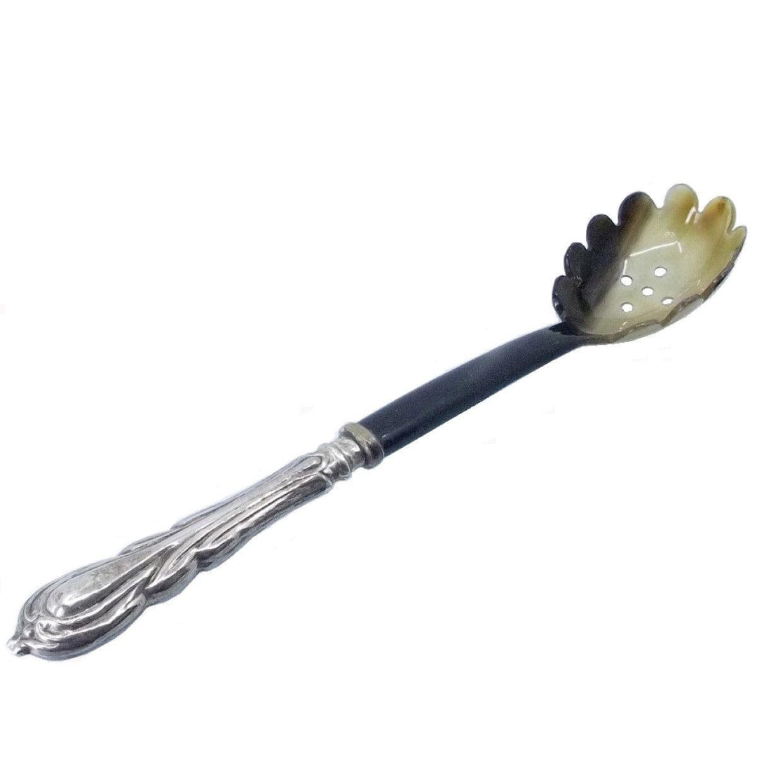 Cucchiaio spaghetti Sheffield estremità in corno A-0654-C - Gioielleria Capodagli